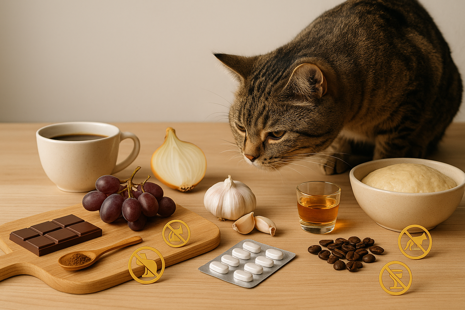 Gefährliche Lebensmittel für Katzen