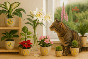 Giftige Pflanzen im Haus & Garten – sicher wohnen mit Katze